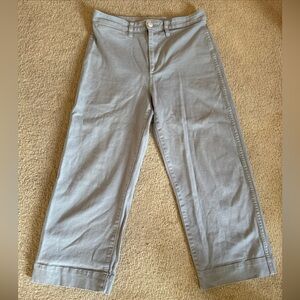 Madewell Gray Wide Leg Pants